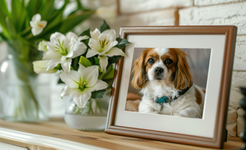 Veterinarian with dog